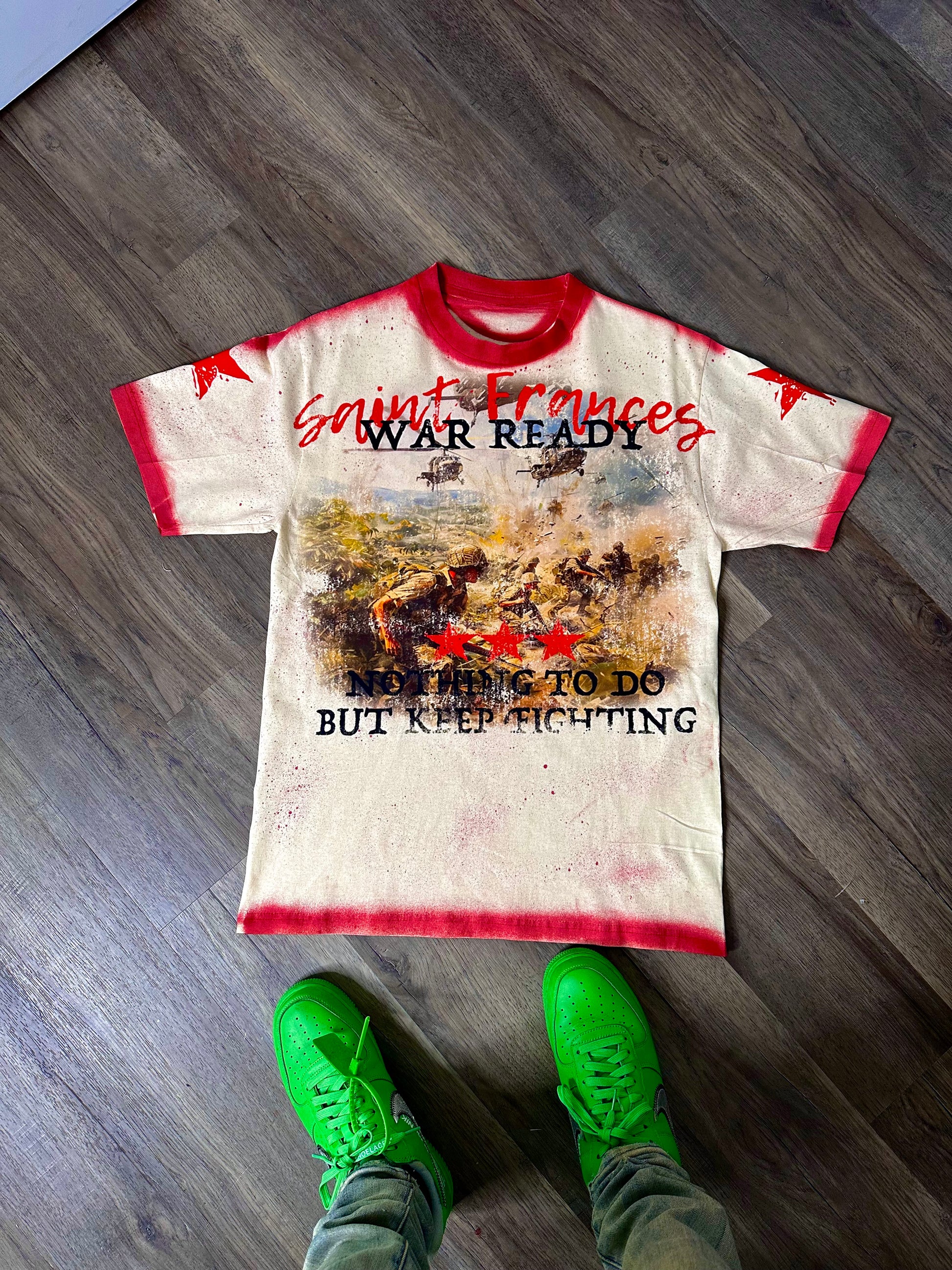 "War Ready" Stained Tee