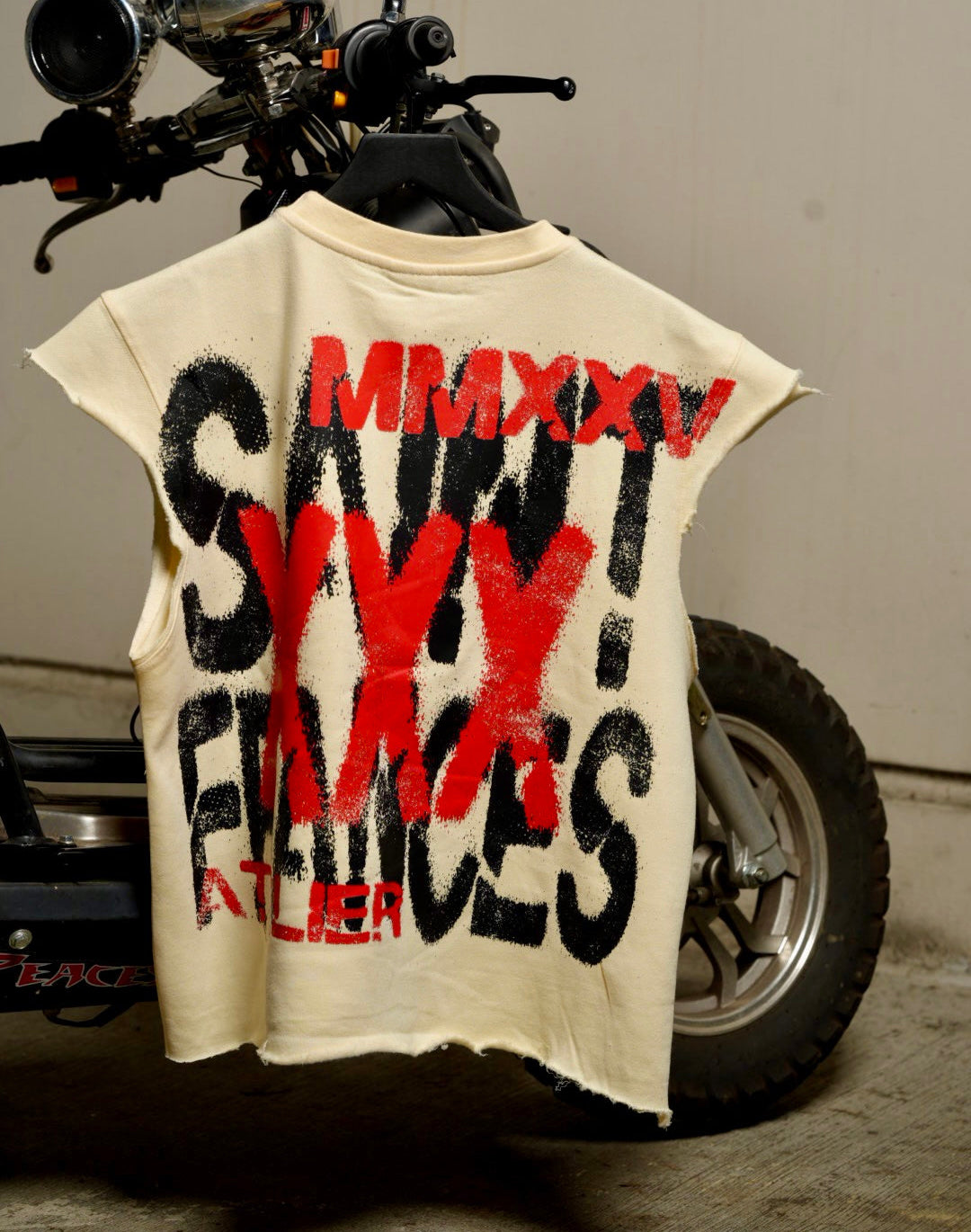 "VIGILANTE" Cream Tee