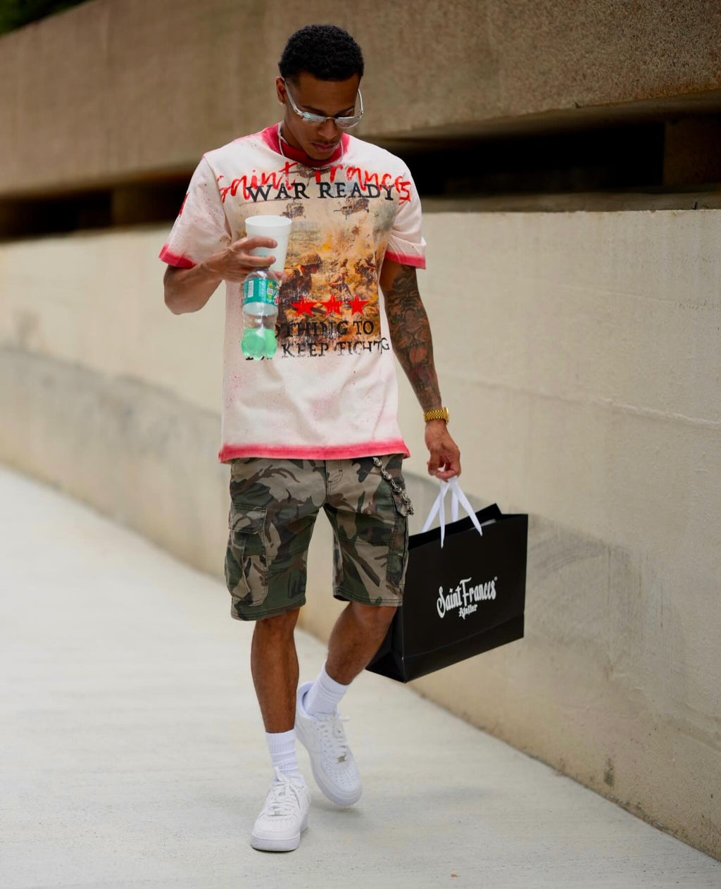 "War Ready" Stained Tee