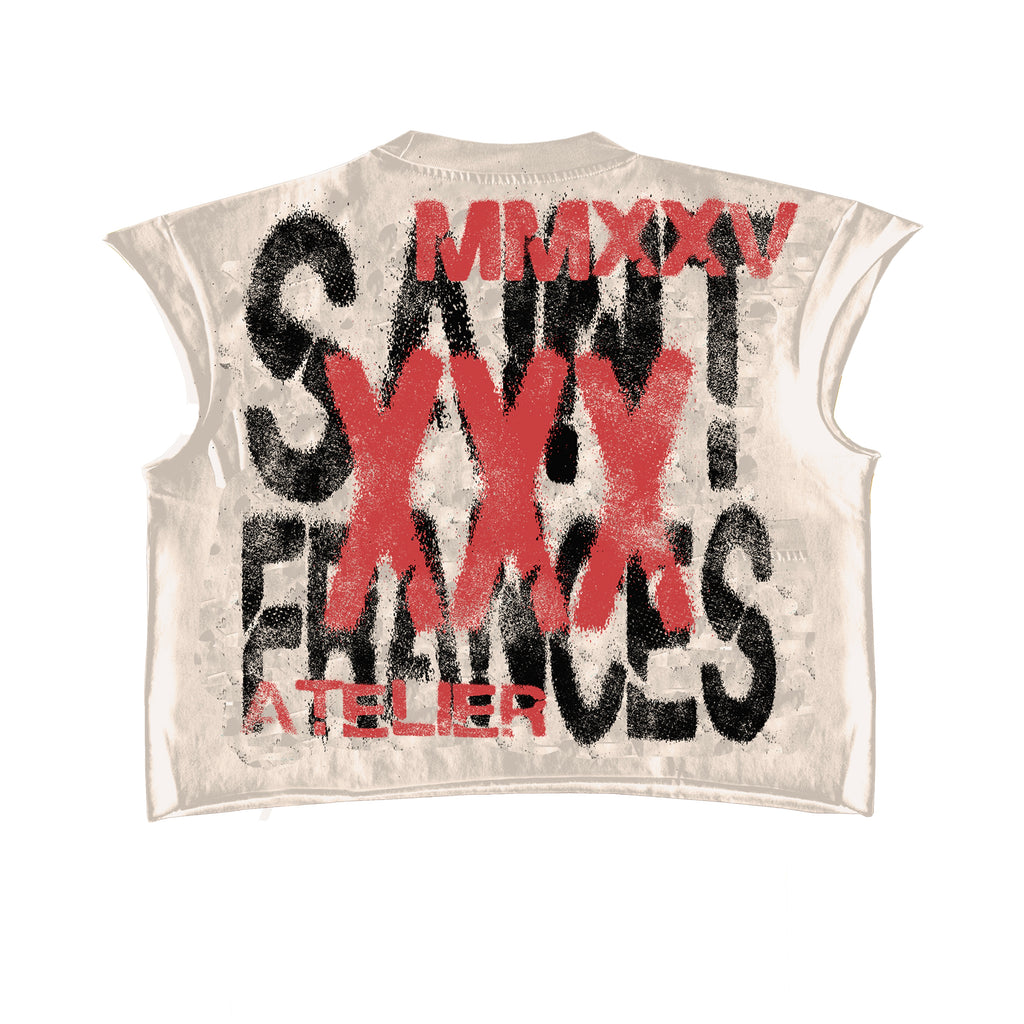 "VIGILANTE" Cream Tee