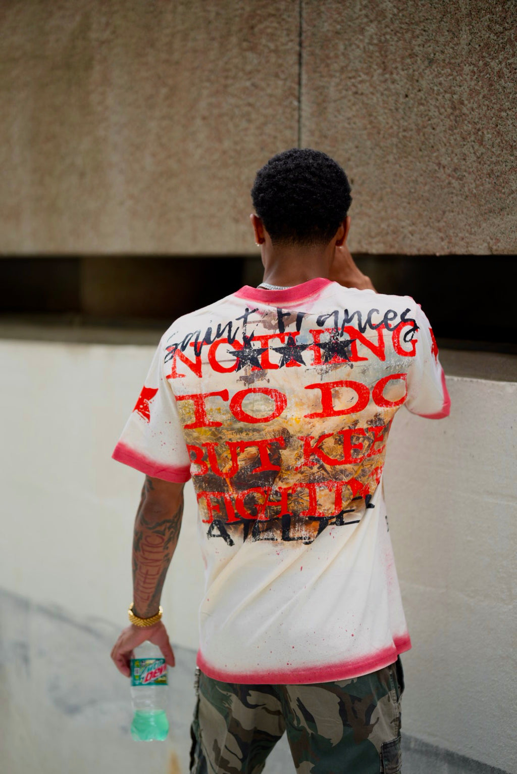 "War Ready" Stained Tee