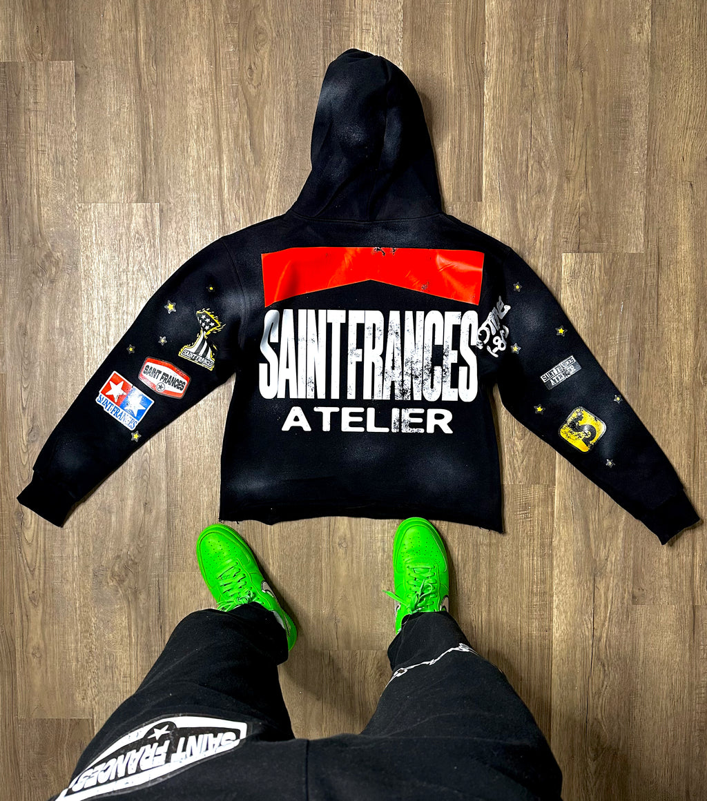 Black Moto Racing Hoodie