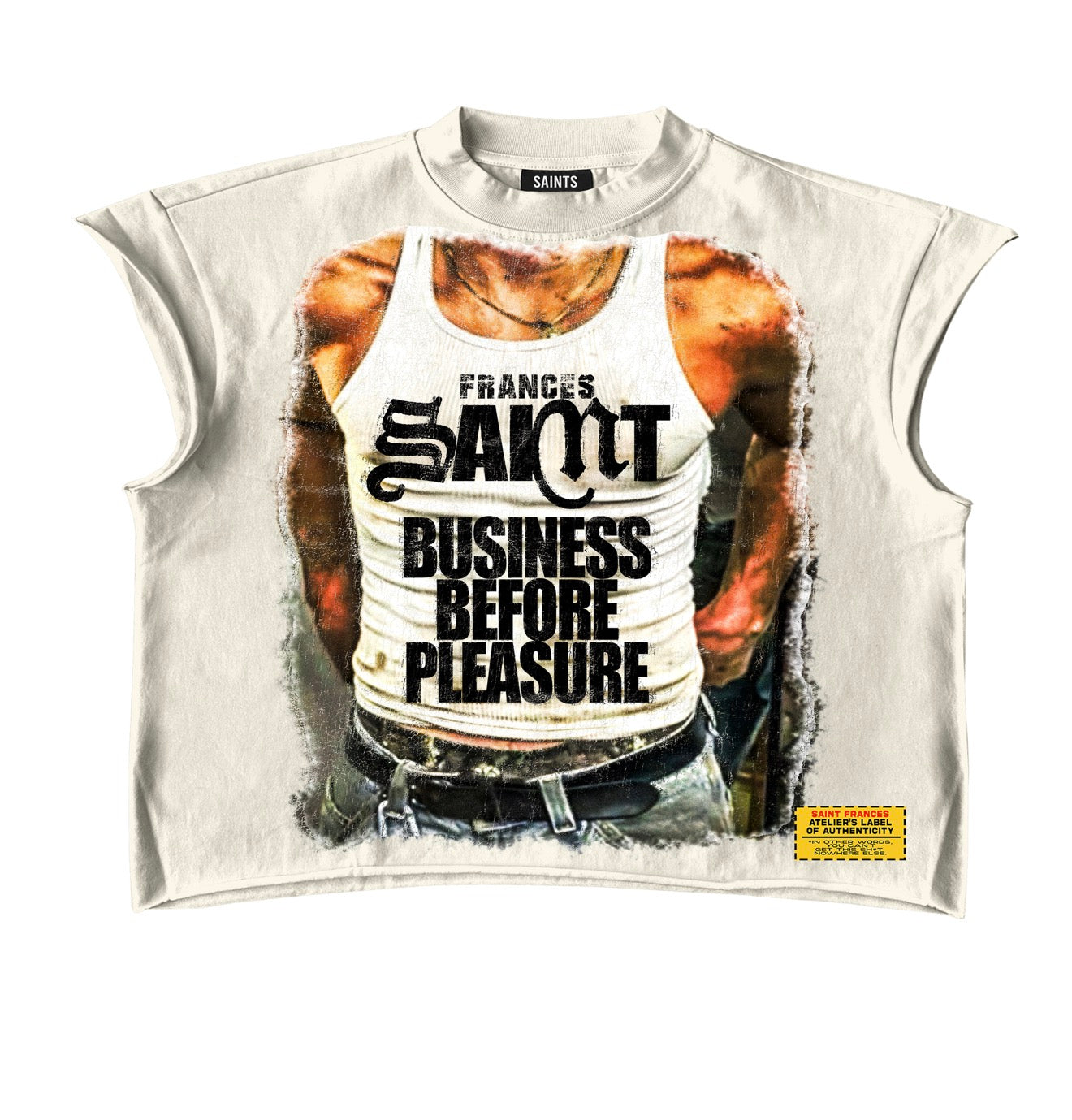 “BUSINESS BEFORE PLEASURE” Sleeveless Tee
