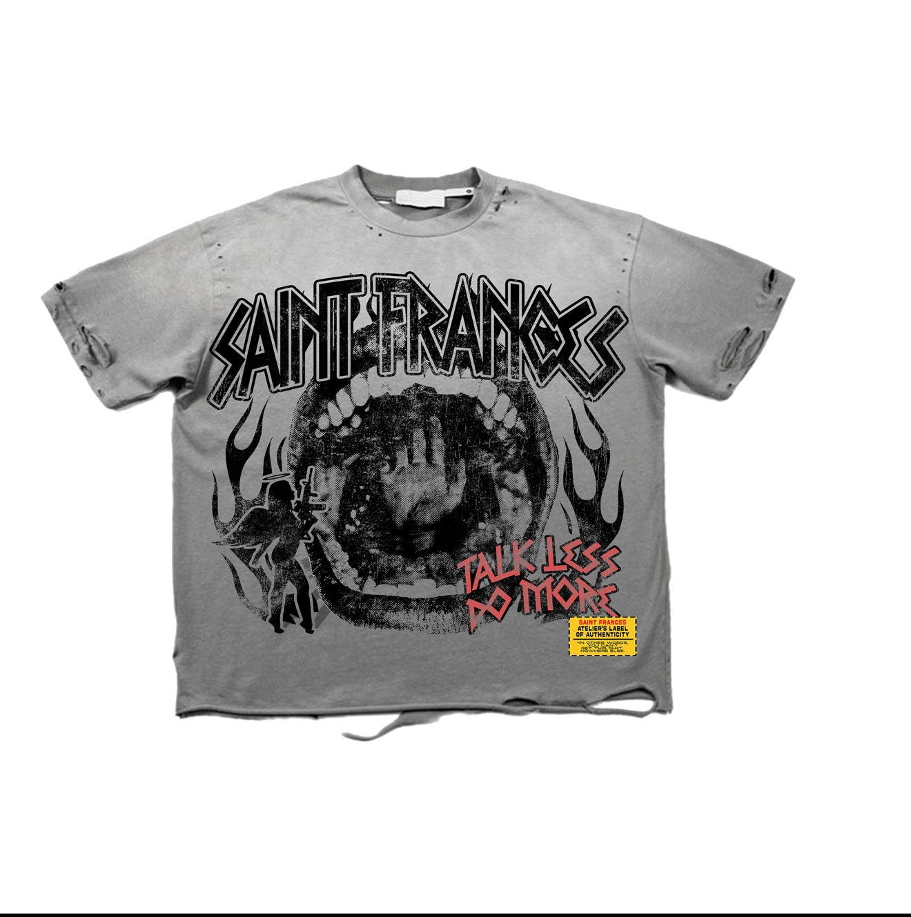 “TALK LESS” ACID WASHED Tee