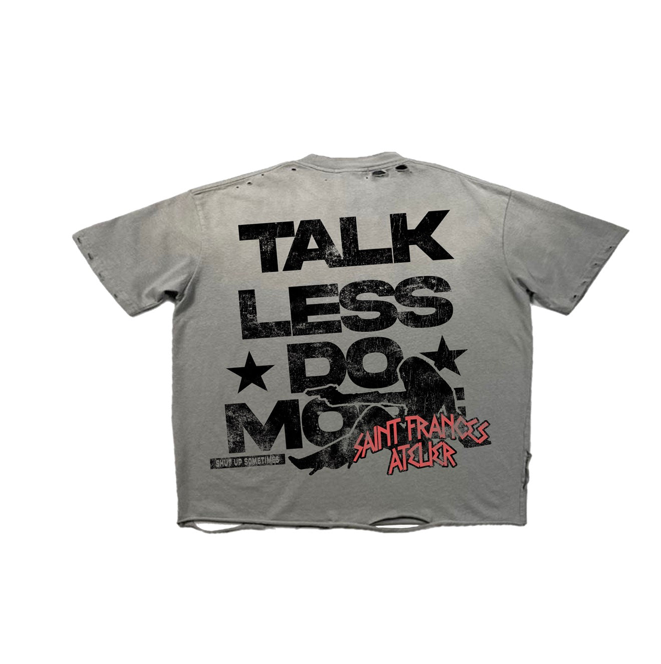 “TALK LESS” ACID WASHED Tee