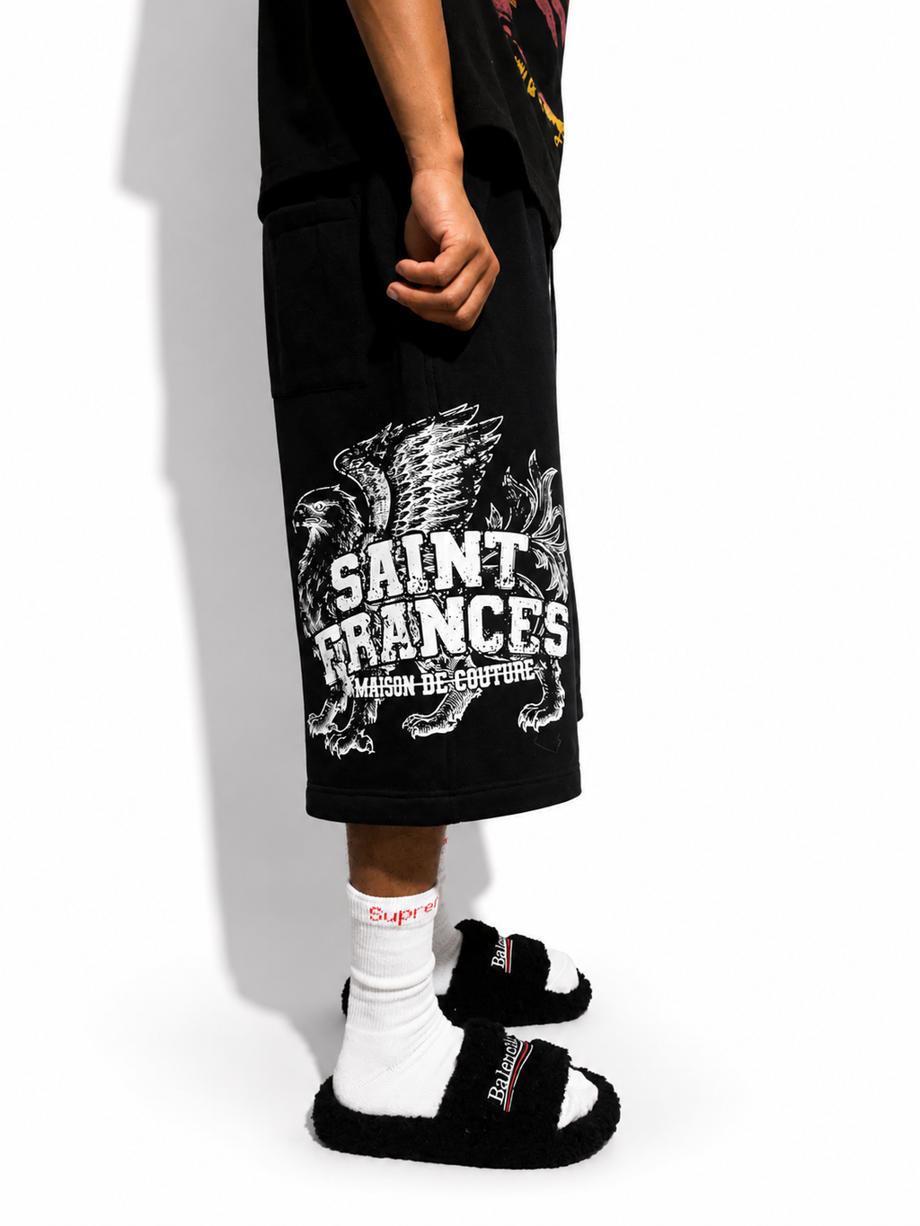 Black Essential 3/4 Jorts