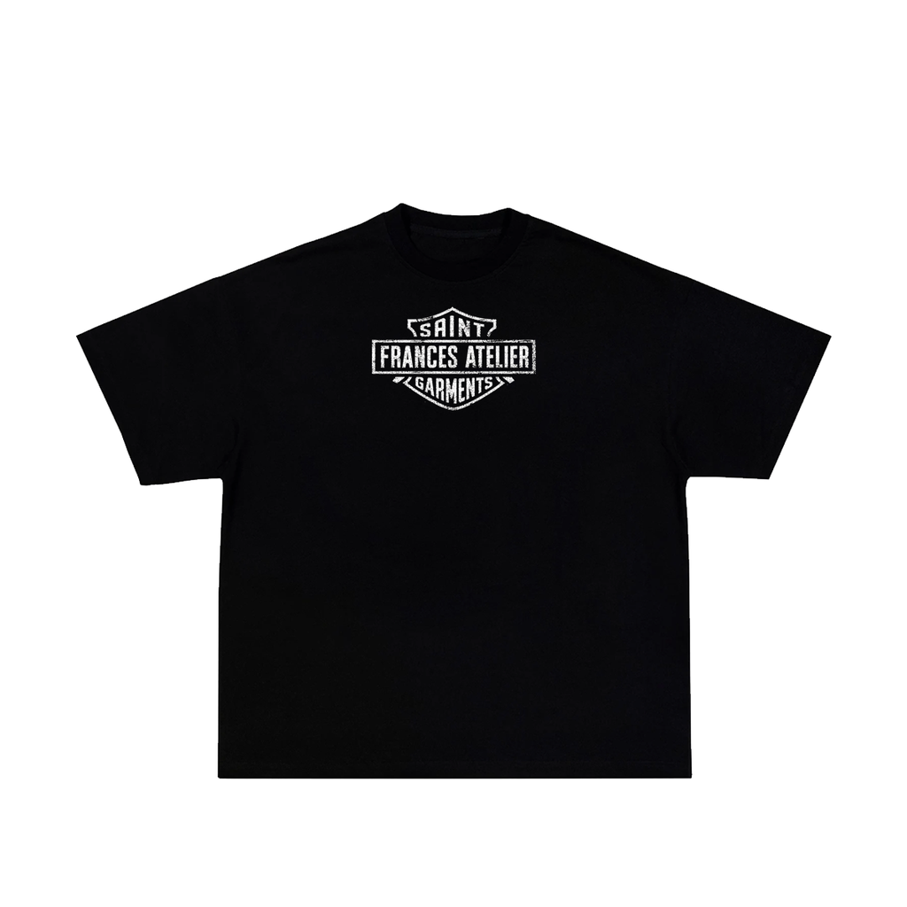 "MOTORist" Black Tee